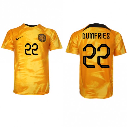 Nederland Denzel Dumfries #22 Hjemmedrakt VM 2022 Kortermet Nederland Denzel Dumfries #22 Hjemmedrakt VM 2022 Kortermet